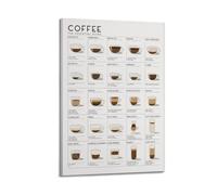 CHxdxge Coffee The Essential Guide Shop Wall Art Poster Lienzo, Arte de Pared para Salón, Impresiones, Decoración Moderna para el Hogar 30 x 45 cm
