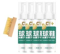 Chyang Active Foam Sneaker Cleaner Set, White Shoe Cleaner Sneakers Kit, Rich Foam, Strong cleaning power (4 pcs)