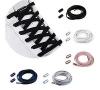 CHYEEH Cordones Elásticos Sin Nudo con Hebilla Metal | Cordones Elásticos de Goma con Botón de Metal/Cordones Elásticos para Zapatillas de Deporte, No es Necesario Atar Cordones de Zapatos para Niños