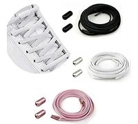 CHYEEH Cordones Elásticos Sin Nudo con Hebilla Metal | Cordones Elásticos de Goma con Botón de Metal/Cordones Elásticos para Zapatillas de Deporte, No es Necesario Atar Cordones de Zapatos para Niños