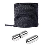 CHYEEH Cordones Elásticos Sin Nudo con Hebilla Metal | Cordones Elásticos de Goma con Botón de Metal/Cordones Elásticos para Zapatillas de Deporte, No es Necesario Atar Cordones de Zapatos para Niños