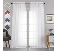 Chyhomenyc Cortinas de Gasa Blancas S2 42x120