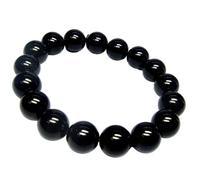 CHYIFSHIYM Pulsera de cuentas de cristal de 12 mm para hombres y mujeres, pulsera curativa de piedras preciosas naturales, pulsera elástica ajustable para protección, energía y regalo, joyería