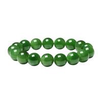 CHYIFSHIYM Pulsera de cuentas de cristal de 12 mm para hombres y mujeres, pulsera curativa de piedras preciosas naturales, pulsera elástica ajustable para protección, energía y regalo, joyería