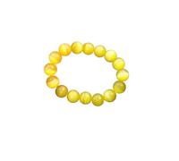 CHYIFSHIYM Pulsera de cuentas de cristal de 12 mm para hombres y mujeres, pulsera curativa de piedras preciosas naturales, pulsera elástica ajustable para protección, energía y regalo, joyería