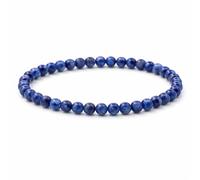 CHYIFSHIYM Pulsera de cuentas de piedras preciosas naturales de 4 mm, hecha a mano, pulsera de cristal elástica para mujer, pulsera minimalista elástica de piedra curativa, regalo de joyería apilable