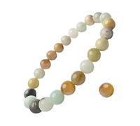 CHYIFSHIYM - Pulsera elástica de 8 mm con piedras preciosas naturales, hecha a mano, unisex, para meditación, yoga, curación espiritual y positiva, Una talla, No es una piedra preciosa