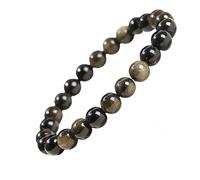 CHYIFSHIYM - Pulsera elástica de 8 mm con piedras preciosas naturales, hecha a mano, unisex, para meditación, yoga, curación espiritual y positiva, Una talla, No es una piedra preciosa