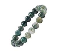 CHYIFSHIYM - Pulsera elástica de 8 mm con piedras preciosas naturales, hecha a mano, unisex, para meditación, yoga, curación espiritual y positiva, Una talla, No es una piedra preciosa