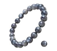 CHYIFSHIYM - Pulsera elástica de 8 mm con piedras preciosas naturales, hecha a mano, unisex, para meditación, yoga, curación espiritual y positiva, Una talla, No es una piedra preciosa