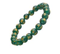 CHYIFSHIYM - Pulsera elástica de 8 mm con piedras preciosas naturales, hecha a mano, unisex, para meditación, yoga, curación espiritual y positiva, Una talla, No es una piedra preciosa