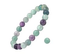 CHYIFSHIYM - Pulsera elástica de 8 mm con piedras preciosas naturales, hecha a mano, unisex, para meditación, yoga, curación espiritual y positiva, Una talla, No es una piedra preciosa
