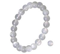 CHYIFSHIYM - Pulsera elástica de 8 mm con piedras preciosas naturales, hecha a mano, unisex, para meditación, yoga, curación espiritual y positiva, Una talla, No es una piedra preciosa