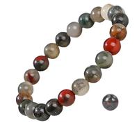 CHYIFSHIYM - Pulsera elástica de 8 mm con piedras preciosas naturales, hecha a mano, unisex, para meditación, yoga, curación espiritual y positiva, Una talla, No es una piedra preciosa