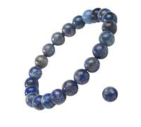 CHYIFSHIYM - Pulsera elástica de 8 mm con piedras preciosas naturales, hecha a mano, unisex, para meditación, yoga, curación espiritual y positiva, Una talla, No es una piedra preciosa