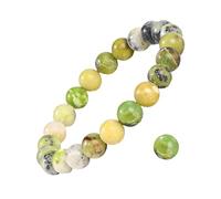 CHYIFSHIYM - Pulsera elástica de 8 mm con piedras preciosas naturales, hecha a mano, unisex, para meditación, yoga, curación espiritual y positiva, Una talla, No es una piedra preciosa