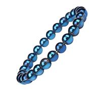 CHYIFSHIYM - Pulsera elástica de 8 mm con piedras preciosas naturales, hecha a mano, unisex, para meditación, yoga, curación espiritual y positiva, Una talla, No es una piedra preciosa