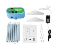Chynalys Cuna de plumas para bebé de 20 kg, balancín eléctrico para bebé, controlador de columpio eléctrico con velocidad de 1 a 10 niveles de regulación, estructura de cuna de plumas, función de