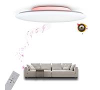 chysongoods-ALS Luz de techo de música LED con altavoz Bluetooth 50cm 48W control de voz/aplicación compatible con Alexa/GoogleHome Atrás Cambio de color RGB Ajuste color regulable con control remoto