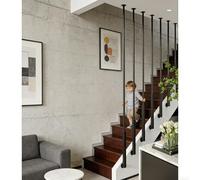 CHZDPP Balaustres de Escalera Barandillas Laterales para escaleras, barrotes metálicos domésticos para Evitar caídas, tamaño y Color Personalizables, con Tornillos de instalación