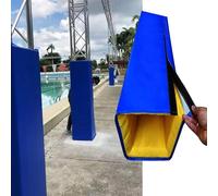 CHZDPP Forro para Postes Relleno de Pilar Cuadrado, Acolchado de Poste Industrial Resistente al Agua, para Garaje/Parque Infantil/Gimnasio/aro de Baloncesto(6 ft/183cm,22"x22"/55.9x55.9cm)