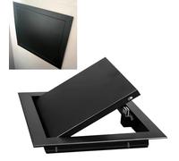 CHZDPP Panel de Acceso Panel de Acceso con Resorte para Paredes y techos, Panel de Acceso de Aluminio Personalizable para Exteriores/Interiores, para baños/cocinas/lavaderos(Black,26x36in/66x91cm)