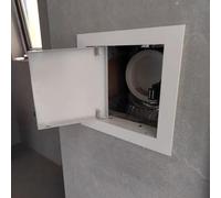 CHZDPP Panel de Acceso Panel de Acceso con Resorte para Paredes y techos, Panel de Acceso de Aluminio Personalizable para Exteriores/Interiores, para baños/cocinas/lavaderos(White,14″x14″/35x35cm)