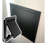 CHZDPP Panel de Acceso Panel de Acceso con Resorte para Paredes y techos, Panel de Acceso de Aluminio Personalizable para Exteriores/Interiores, para baños/cocinas/lavaderos(Black,26″x26″/66x66cm)