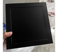 CHZDPP Panel de Acceso Trampilla de inspección de Aluminio Personalizable, Panel de Acceso a la válvula de Ducha Impermeable, Trampillas eléctricas para Exteriores/Interiores(Black,18"x20"/45x51cm)