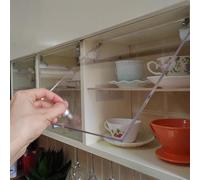 CHZDPP Puertas de Armario Personnalisable Acrylique Cabinet Front pour Cuisine, Couverture poussière de Cabinet Sans outil facile, pour la buanderie/Salle de Bains(80x55cm/31.5x21.7inch)