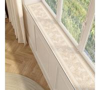 CHZFFD Alfombrilla de Ventana Alfombrilla Impermeable para Alféizar De Ventana Panorámica, Funda Protectora Antipolvo con Base Antideslizante, Suave Cojín para Recibidor(B,LxW 160x30cm)