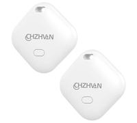 CHZHVAN Smart Air Tracker Localizador Tag Funciona con Apple Buscar (sólo iOS), Batería Reemplazable, Resistente al Agua, Bluetooth Item Finder para Bolsas, Equipaje, Mascotas y Mochila, 1 Pack Blanco