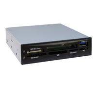 CI-01 lector de tarjeta USB 3.2 Gen 1 (3.1 Gen 1) Interno Negro, Lector de tarjetas negro, CF, Memoria extraíble, MicroDrive, MicroSD (TransFlash), MMC, MS Duo, MS Micro (M2), MS PRO, MS..., Negro, 3.