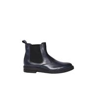 Ciabalù Botines de hombre de piel modelo Chelsea con punta redonda zapatos de hombre elegantes Slip-on invierno antideslizantes Made in Italy, turquesa, 42 EU