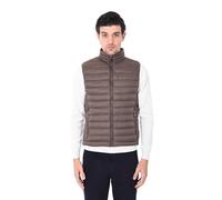 Ciabalù Chaleco para hombre de plumón 100 gramos sin mangas Slim Fit, marrón, XXL