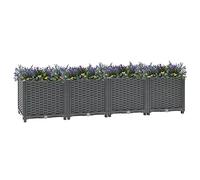 CIADAZ Arriate, Mesa De Cultivo, Huerto Domestico, Arriate De Jardín, Cultivo De Plantas Aromaticas, 160x40x38 cm Polipropileno