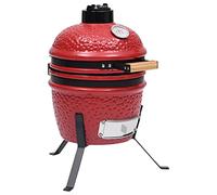 CIADAZ - Barbacoa para ahumadero 2 en 1 Kamado de cerámica 56 cm rojo, cocina y comedor, electrodomésticos, barbacoas(SPU:316095)
