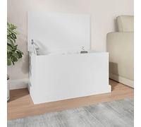 CIADAZ Baúl de almacenaje Madera contrachapada Blanco 70x40x38 cm, Banco Recibidor, Banco Comedor, Bancos para Cocina, Banco Vestuario