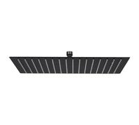 CIADAZ Cabezal Ducha Efecto Lluvia Acero INOX Cuadrado Negro 40x30 cm, Rociador Ducha, Ducha Lluvia, Alcachofa Ducha, Duchas De Baño Alcachofa Lluvia, Recambios Columna Ducha