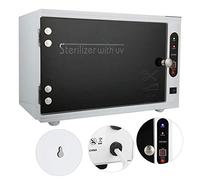 CIAER 8L UV Esterilizador Gabinete con Minutero Y Doble Bandejas Esterilización Manicura Uñas Herramienta Desinfección Máquina por Facial Piel Belleza Salón Equipo