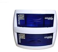 CIAER Esterilizador uñas UV Desinfección Gabinete Dos Capas Belleza Herramientas Salón Manicura Desinfectante Máquina Toalla Desinfección Cajón