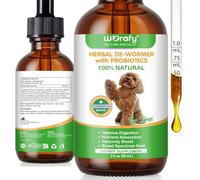 CiAIplw Defensa Intestinal Natural para Perros, Limpieza A Base De Hierbas con Ajenjo, Nuez Negra Y ProbióTicos: Favorece La Salud Intestinal Y El Equilibrio De La Flora, 60 Ml