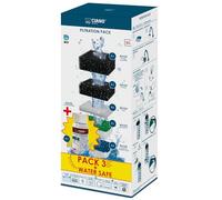 CIANO, Acuario Consumibles + Acondicionador - Cartuchos de Filtro para Filtro de Acuario y acondicionador - Pack de 3 Meses, Talla XL - Agua cristalina para Peces, sin impurezas y sin Olor