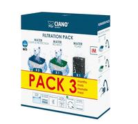 CIANO, Acuario Consumibles - Cartuchos de Filtro de Repuesto para Filtro de Acuario, Paquete de 3 Meses, Talla M, Agua cristalina para Peces, sin impurezas y sin olores, Limpieza eficaz