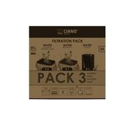 CIANO, Acuario Consumibles - Cartuchos de Filtro de Repuesto para Filtro de Acuario, Paquete de 3 Meses, Talla M, Agua cristalina para Peces, sin impurezas y sin olores, Limpieza eficaz