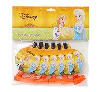 Ciao 29010 Pack de 6 idiomas de sonido con decoración de Halloween de Disney Frozen, naranja