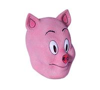 Ciao 68187 - Máscara cerdo de látex, Rosa