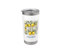 Ciao Amore Italia Limones La Dolce Vita Gráfico Vaso térmico de acero inoxidable de doble pared