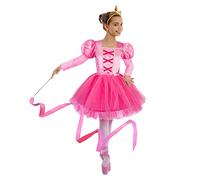 Ciao - Bailarín Princesa Etoile disfraz niña (Talla 3-4 años) con cinta de raso tipo bailarina