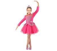 Ciao-Barbie Ballerina Princess vestido disfraz original niña (Talla 3-4 años), color rosa, (11660.3-4)